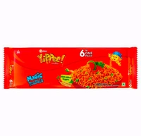 YiPPee! Magic Masala 6 Block Instant Noodles | Long, Non-Sticky With Real Vegetables 360g