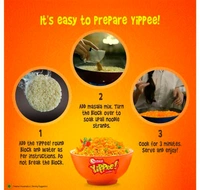 YiPPee! Magic Masala 6 Block Instant Noodles | Long, Non-Sticky With Real Vegetables 360g