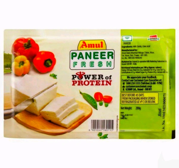 Amul Fresh Paneer 200 g (Pack