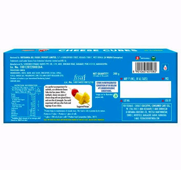 Britannia Cheese Cubes 200 g