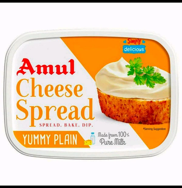 Amul Yummy Plain Cheese Spread 200 g (Container)