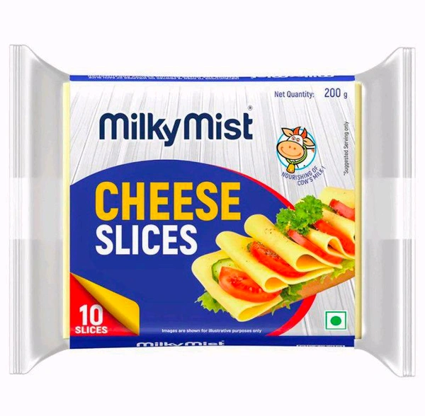 Milky Mist Cheese Slices 200 g (Pack)