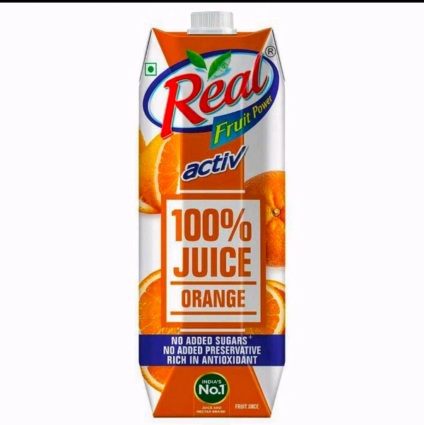 Real Fruit Power Active Orange Juice 1 L