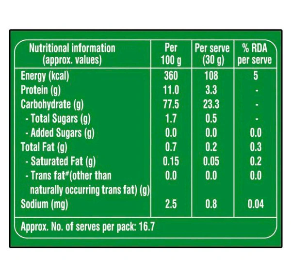 Aashirvaad MP Wheat Double Roasted Suji Rava 500 g
