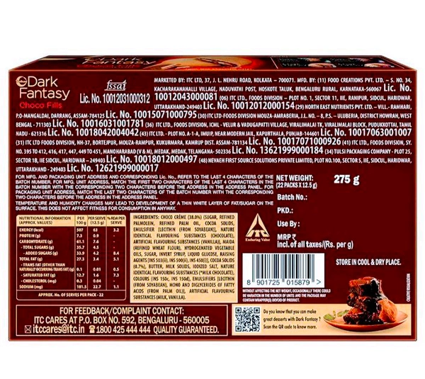 Sunfeast Dark Fantasy Choco Fills 275g
