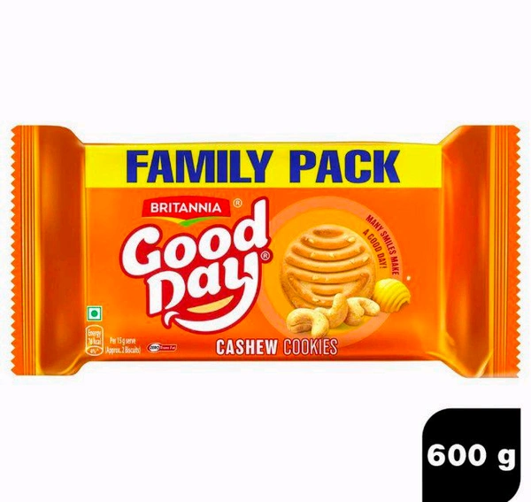 Britannia Good Day Cashew Cookies 600 g (Family Pack)