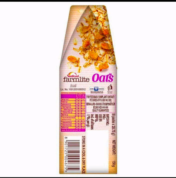 Sunfeast Farmlite Active Oats Biscuits With Raisins 150 g