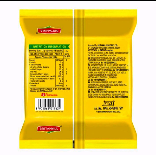 Britannia 50-50 Maska Chaska Biscuits 105 g