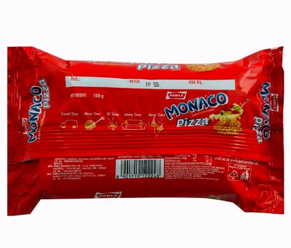Parle Monaco Pizza Flavour Masala Crunch Biscuits 100 g