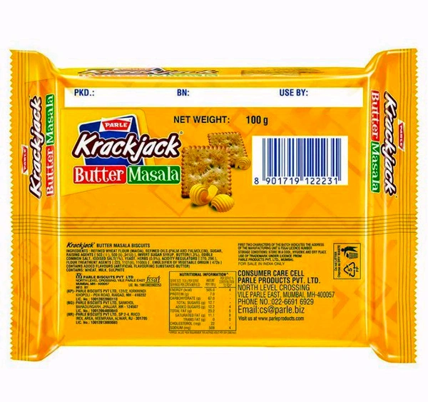 Krack Jack Butter Masala Biscuits 100 g