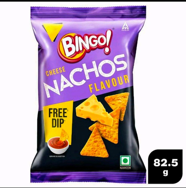 Bingo Cheese Nachos Snack 82.5 g
