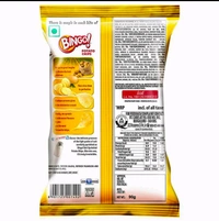 Bingo! Original Style Salt Sprinkled - Flat Cut Salted Potato Chips Pack for Snacks - 90g