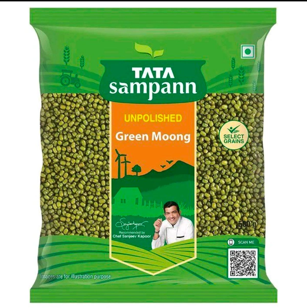 పెసర్లు,Tata Sampann Unpolished Green Whole Moong 500 g