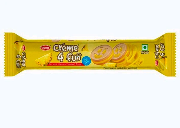 Dukes Creme 4 Fun Pineapple Sandwich Biscuits 145 g