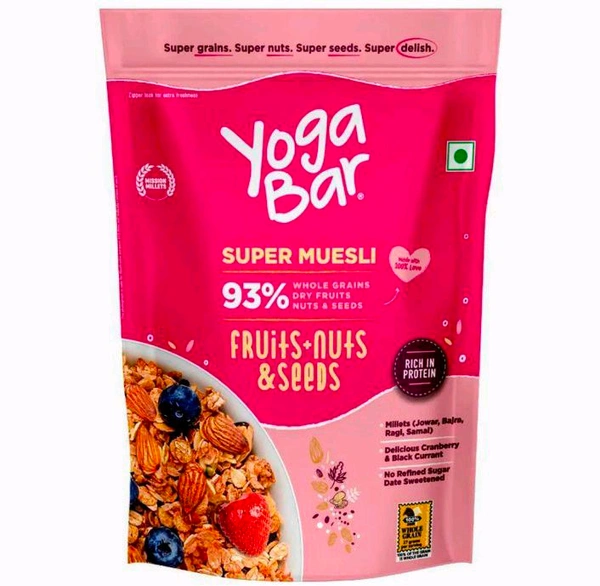 Yogabar Fruits Nuts & Seeds Muesli 400 g