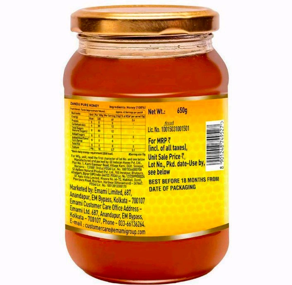 Zandu Pure Honey 650 g