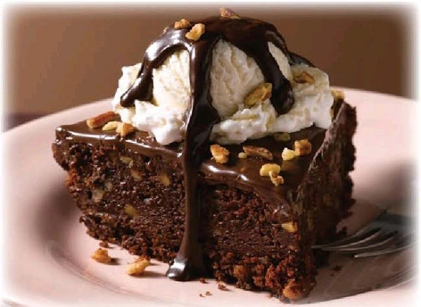 Nutella Brownie With Vanilla