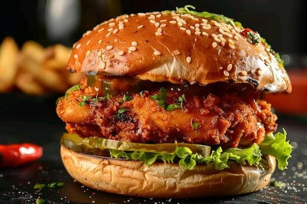 Mexican Tandoori Chicken Burger