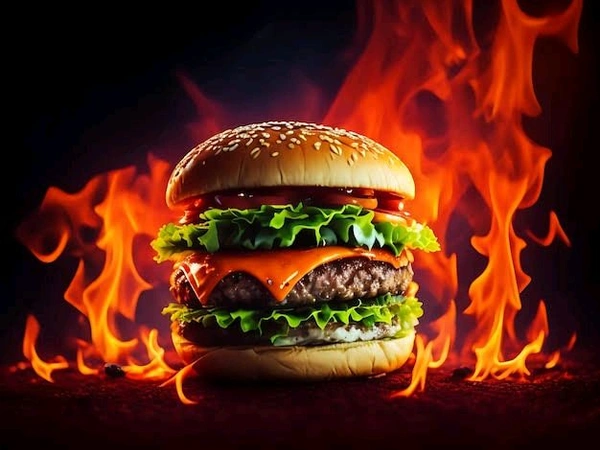 Veg Angry Classic Burger