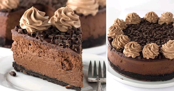 TRIPLE CHOCOLATE CHEESE
CAKE