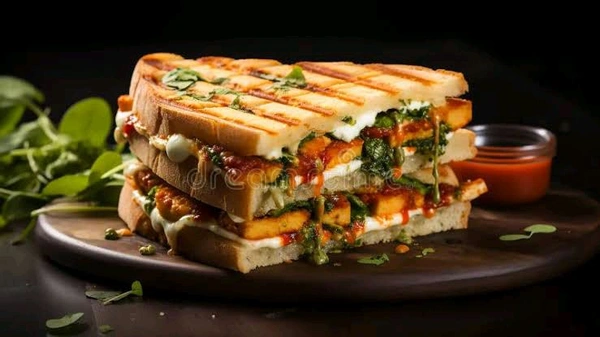 Slice CHEESE LOADED PANEER TIKKA SANDWICH
