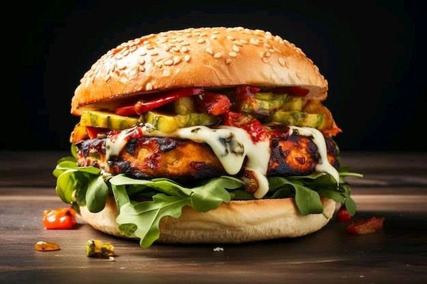 Slice  SPICY PANEER BURGER