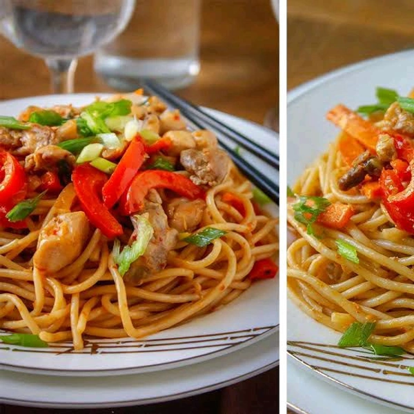 BNG Veg Schezwan Noodles 