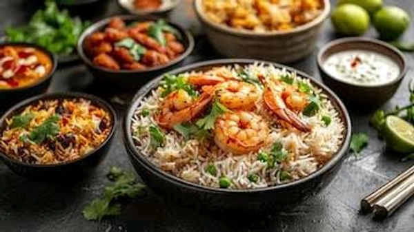 Prawns 360 Spl biryani