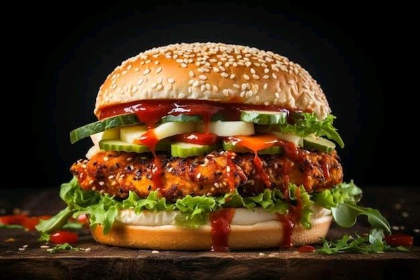 Wings  Chicken Tikka Burger 