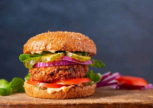 Wings  Veg Patty burger 