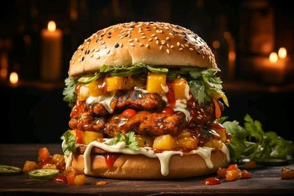 Wings  Paneer Tandoori burger 