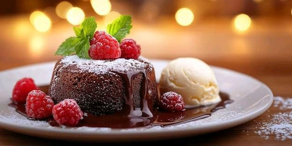 Chocolate Lava With Ice Cream