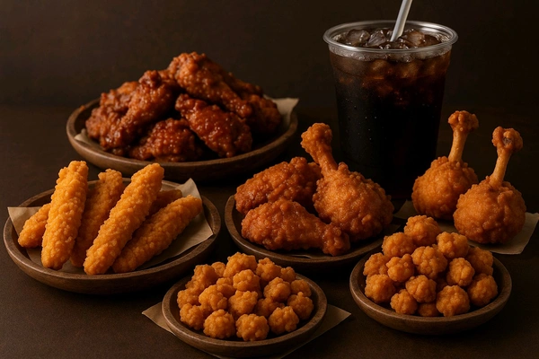 Bucket ( Chicken Strips -2, Chicken Lolipop -2, Chicken Legs-2,Cool Drink -2) 