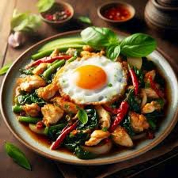 Bamboo  Besil Chicken 