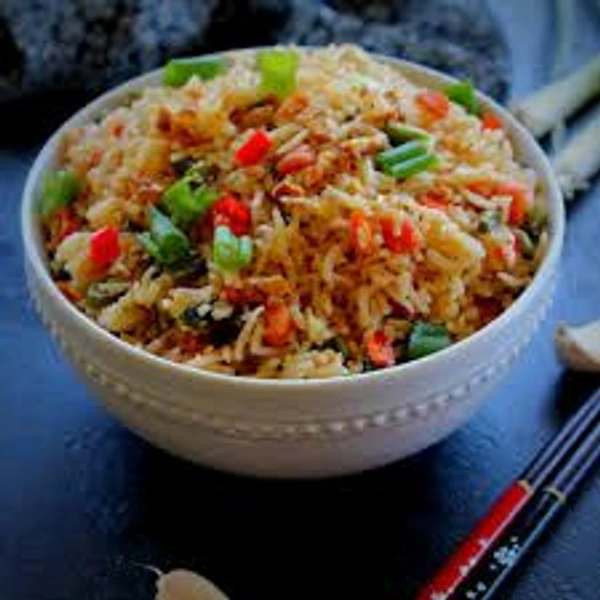 Bamboo  Veg Chilli Garlic Fried Rice 