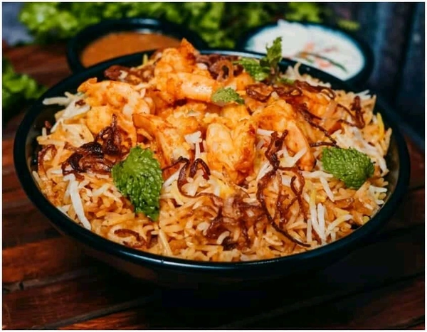 Bamboo  Prawns biryani 