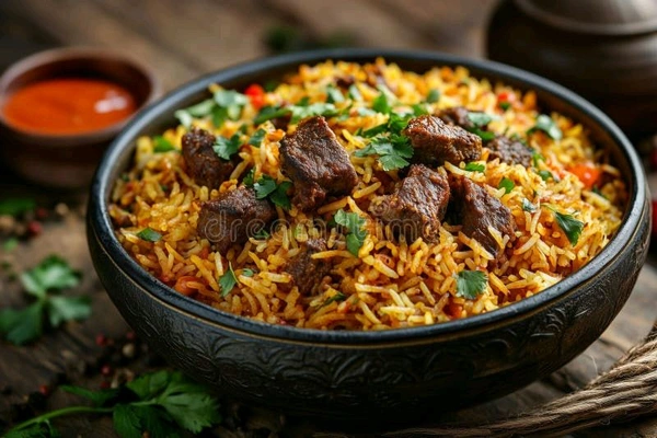 Bamboo  Mutton biryani 