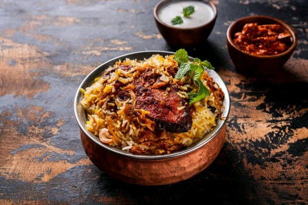 Fish biryani