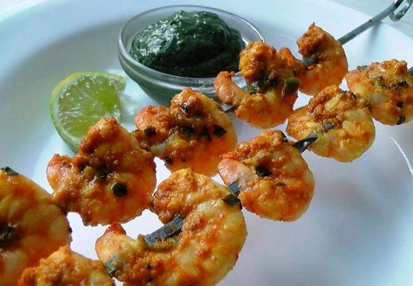 Veerabhadra  Prawns Malai Kabab
