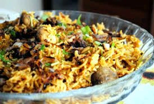 Veerabhadra  Mushroom Gongura biryani 