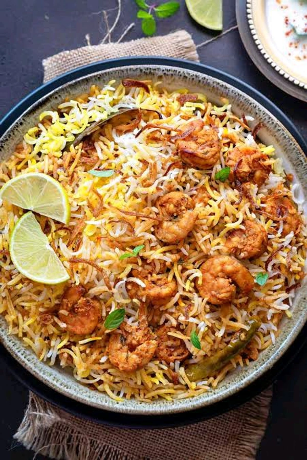 Platinum  Prawn biryani Mughalai ( Basamati Kazana)