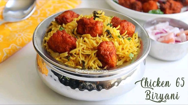 Platinum  Chicken 65 biryani 