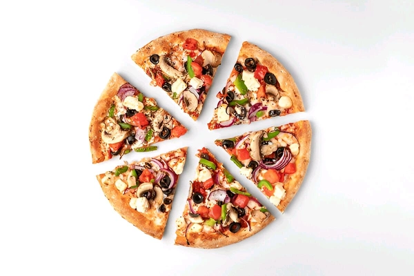 Chicken American
(onion+capsicum+mushroom+olives+BBQ chicken+spicy
chicken)