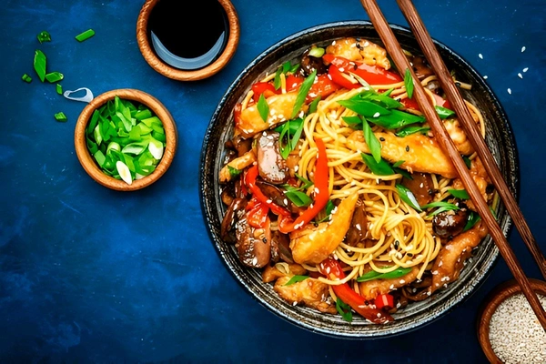 Schezwan Chicken Noodles

