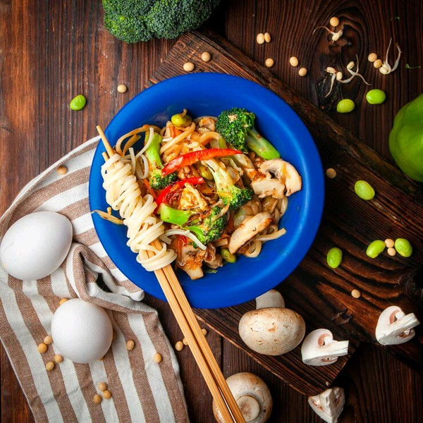 
Mushroom Egg Noodles