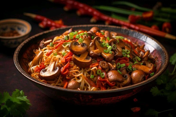 Mushroom Veg Noodles