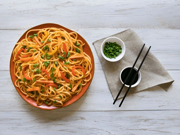 Schezwan Veg Noodles
