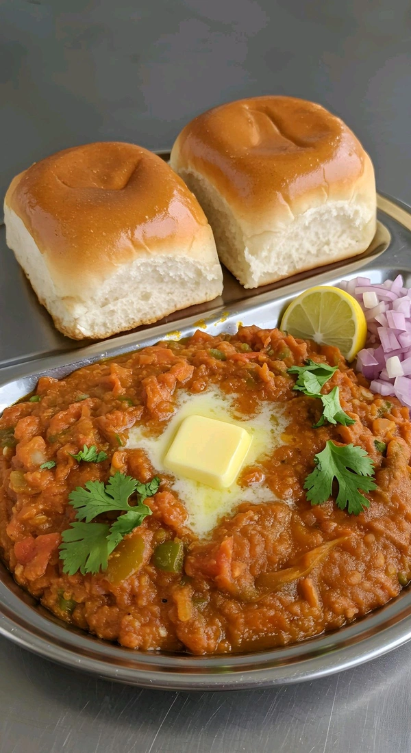 Crazy Food  Masala Cheese Pav Bhaji 