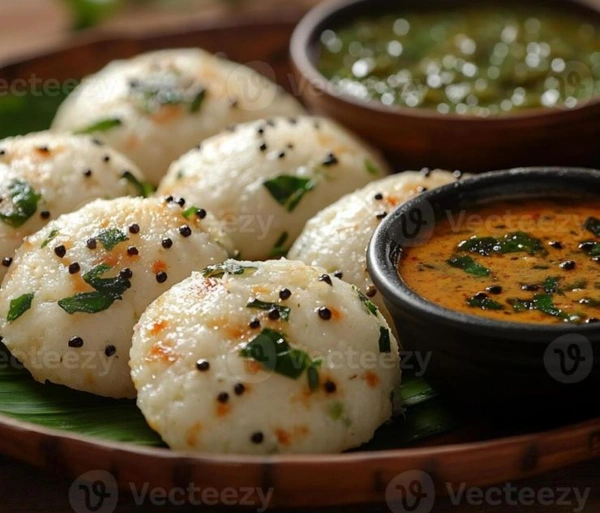 babai hotel  Ghee Nallakaram Idli - ( 3 Pics )