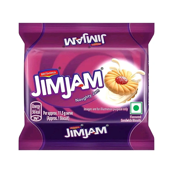 Britannia Treat Jim Jam Sandwich Cream Biscuits
